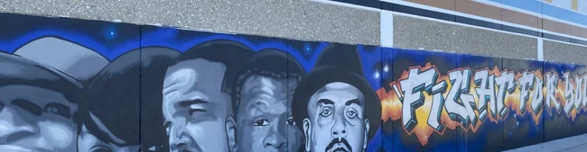 Chuco's Justice Center wall paint