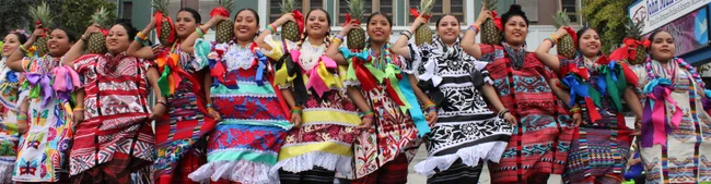 A group dancing